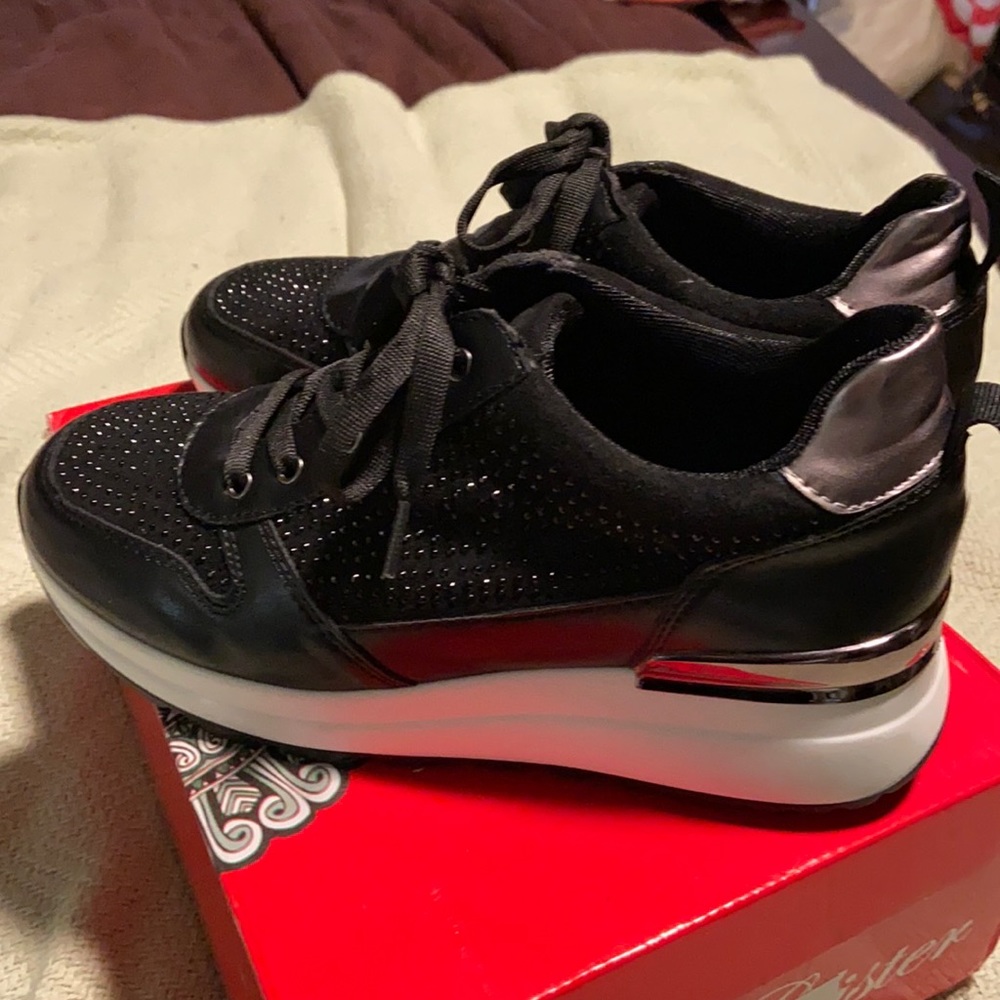 Platform Style Laced Sneakers by Boutique Brand.  EUC